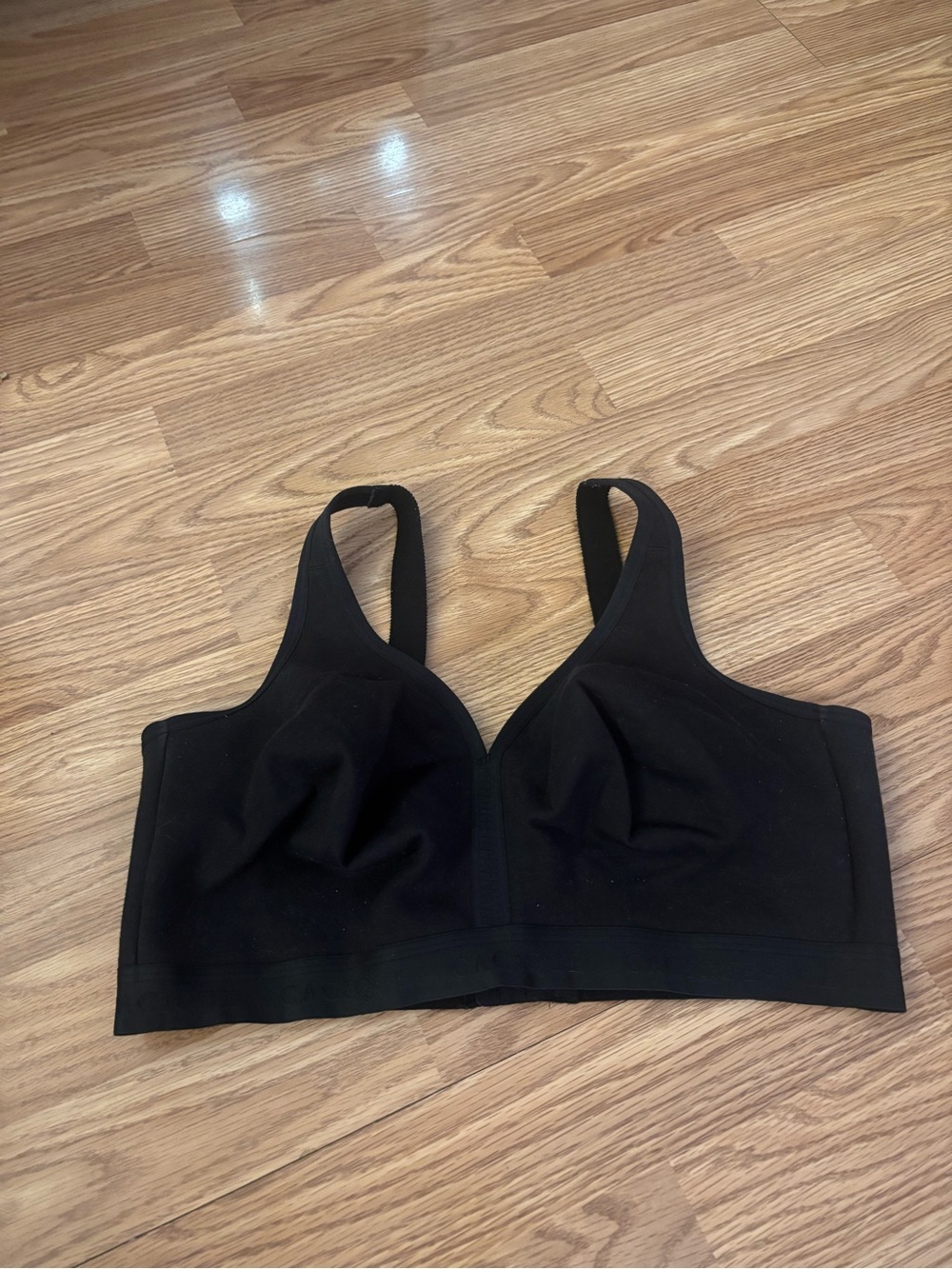 Cacique Black Cotton Unlined Wireless Bra Size 40DDD
